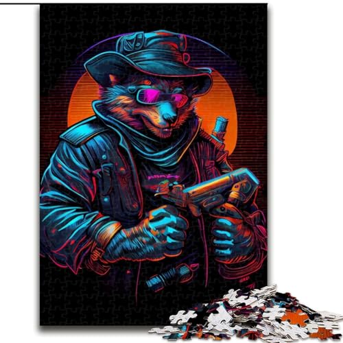 Puzzle 1000 Teile für Erwachsene, Cooles Bären-Puzzle aus Holz, anspruchsvolles Denkspiel für Teenager, unterhaltsames interaktives Spiel für die ganze Familie, 1000 Teile(50x75cm) von XHAXING