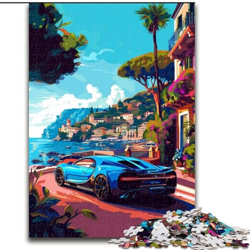 Puzzle 1000 Teile für Erwachsene, Cooles Sportwagen-Puzzle aus Pappe, geeignet für Geburtstage, Halloween, Thanksgiving, Ostern, 1000 Teile(26x38cm) von XHAXING
