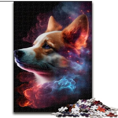 Puzzle 1000 Teile für Erwachsene, Corgi-Hunde-Puzzle aus Pappe, anspruchsvolles Denkspiel für Teenager, unterhaltsames interaktives Spiel für die ganze Familie, 1000 Teile(26x38cm) von XHAXING