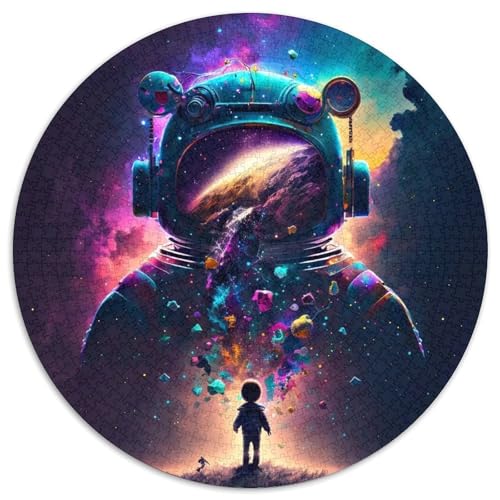 Puzzle 1000 Teile für Erwachsene, Cosmic Rainbow Robot, Unmögliches Puzzle für Erwachsene, DIY-Heimdekor, Denkspiel für Teenager (Größe 67,5 x 67,5 cm) von XHAXING