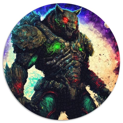 Puzzle 1000 Teile für Erwachsene, Cosmic Space Wolves, Papierpuzzle, Denksportaufgabe, Spiel für Erwachsene, interaktive Familienaktivität (67,5 x 67,5 cm) von XHAXING