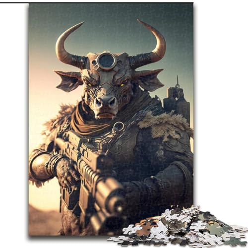 Puzzle 1000 Teile für Erwachsene, Cow Troops Puzzle aus Pappe, perfekt für Halloween, Weihnachten, Geburtstagsgeschenk, 1000 Stück(26x38cm) von XHAXING