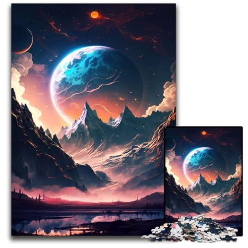 Puzzle 1000 Teile für Erwachsene, Dawn of Planet, Landschaftspuzzle für Erwachsene, Denkspiel für Teenager, 26x38cm Puzzle 1000 Teile für Erwachsene, Dawn of Planet, Landschaftspuzzle für Erwachsene, Denkspiel für Teenager, 26x38cm von XHAXING
