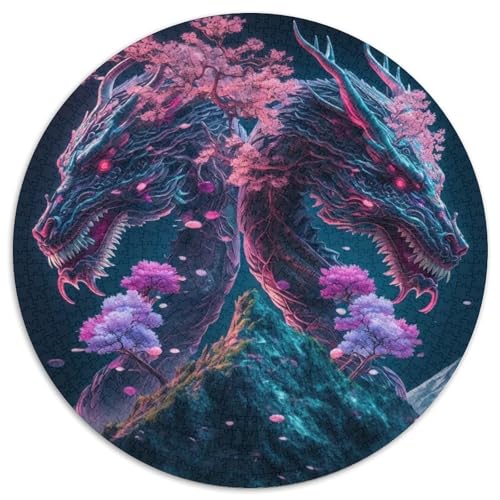 Puzzle 1000 Teile für Erwachsene, Duellierende Drachen, Schwierige Puzzles für Erwachsene, Herausforderndes Denkspiel – Entspannendes Spielzeug für Teenager (Größe 67,5 x 67,5 cm) von XHAXING