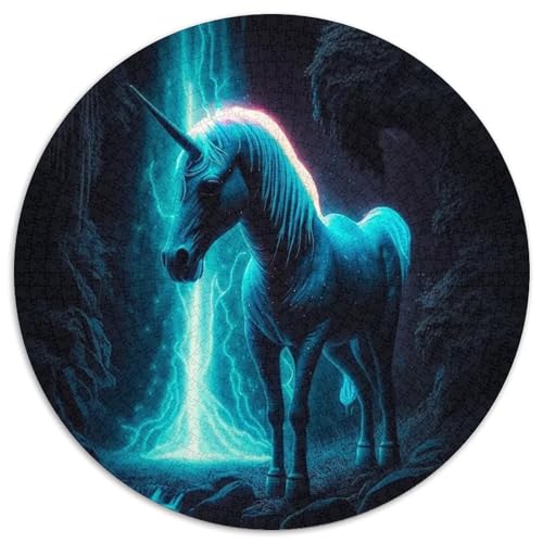 Puzzle 1000 Teile für Erwachsene, Einhorn-Puzzles für Erwachsene, pädagogisches Denkspiel, künstlerische Heim- und Bürodekoration, ab 14 Jahren (Größe 67,5 x 67,5 cm) von XHAXING