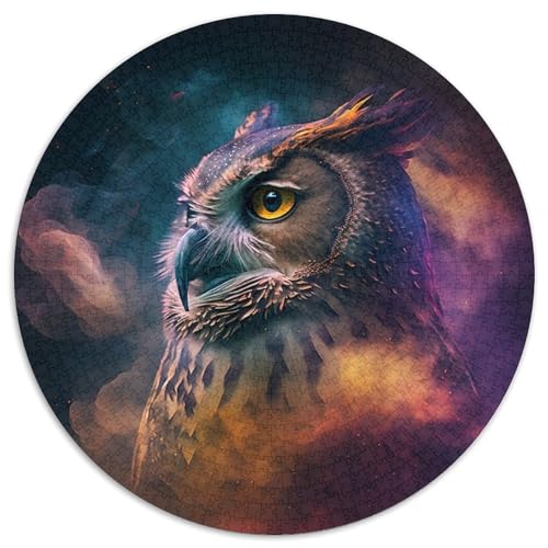 Puzzle 1000 Teile für Erwachsene, Eulennebel-Puzzles für Erwachsene, pädagogisches Denkspiel, künstlerische Heim- und Bürodekoration, ab 14 Jahren (Größe 67,5 x 67,5 cm) von XHAXING