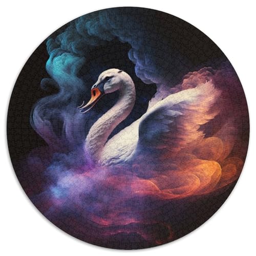 Puzzle 1000 Teile für Erwachsene, Fantasie-Schwan, Kartonpuzzle, ideal für Verliebte, perfektes Weihnachts-, Neujahrs- und Valentinstagsgeschenk (Größe 67,5 x 67,5 cm) von XHAXING