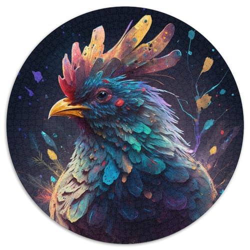 Puzzle 1000 Teile für Erwachsene, Fantasy Chicken, schwierige Puzzles für Erwachsene, anspruchsvolles Denkspiel – entspannendes Spielzeug für Teenager (Größe 67,5 x 67,5 cm) von XHAXING