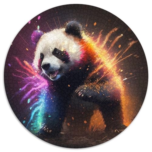 Puzzle 1000 Teile für Erwachsene, Fantasy-Panda-Papierpuzzle, Denksportaufgabe, Spiel für Erwachsene, interaktive Familienaktivität (67,5 x 67,5 cm) von XHAXING