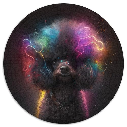 Puzzle 1000 Teile für Erwachsene, Fantasy-Pudel, schwierige Puzzles für Erwachsene, anspruchsvolles Denkspiel – entspannendes Spielzeug für Teenager (Größe 67,5 x 67,5 cm) von XHAXING