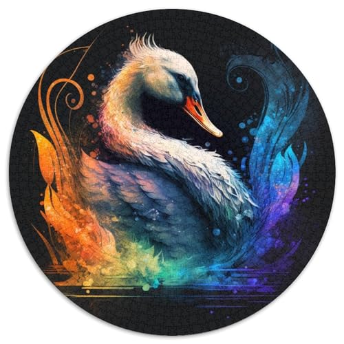 Puzzle 1000 Teile für Erwachsene, Fantasy-Schwan, schwierige Puzzles für Erwachsene, anspruchsvolles Denkspiel – entspannendes Spielzeug für Teenager (Größe 67,5 x 67,5 cm) von XHAXING