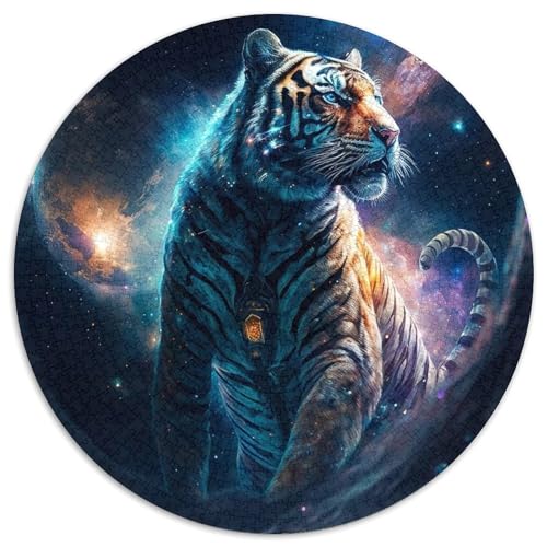 Puzzle 1000 Teile für Erwachsene, Fantasy Tiger, Papierpuzzle, Denksportaufgabe, Spiel für Erwachsene, interaktive Familienaktivität (67,5 x 67,5 cm) von XHAXING