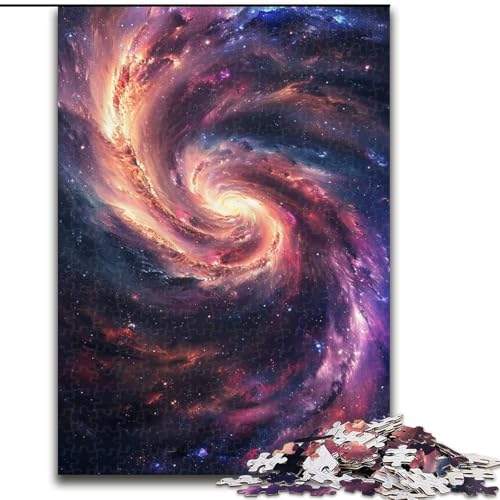 Puzzle 1000 Teile für Erwachsene, Fantasy-Universum, Schwarzes Loch, Puzzle aus Holz, geeignet für Geburtstage, Halloween, Thanksgiving, Ostern, 1000 Stück(50x75cm) von XHAXING