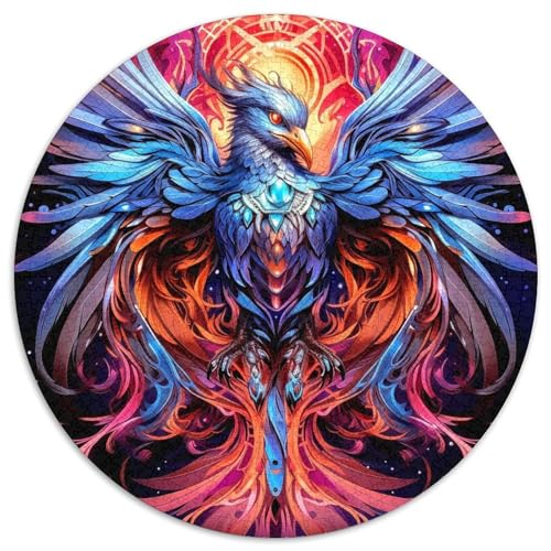 Puzzle 1000 Teile für Erwachsene, Farbiges Phoenix-Papierpuzzle, Denksportaufgabe, Spiel für Erwachsene, interaktive Familienaktivität (67,5 x 67,5 cm) von XHAXING
