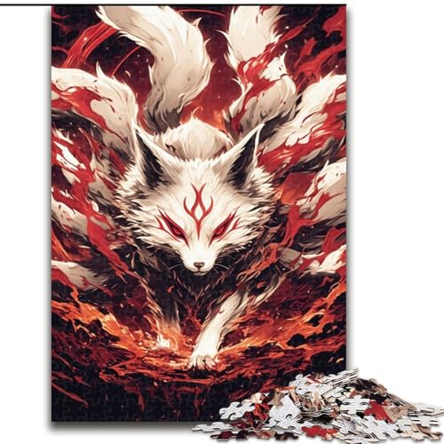 Puzzle 1000 Teile für Erwachsene, Füchse, Puzzle aus Holz, Familienaktivität, Heimdekorationsgeschenk, Familienspielzeugspiel, 1000 Teile(50x75cm) von XHAXING