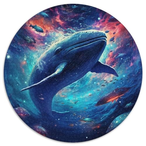 Puzzle 1000 Teile für Erwachsene, Galaxie-Delfine, Papierpuzzle, Denksportaufgabe, Spiel für Erwachsene, interaktive Familienaktivität (67,5 x 67,5 cm) von XHAXING