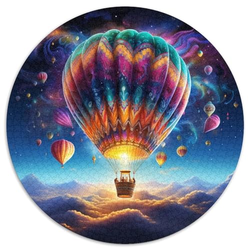 Puzzle 1000 Teile für Erwachsene, Galaxie-Heißluftballon-Puzzle für Erwachsene, pädagogisches Denkspiel, künstlerische Heim- und Bürodekoration, ab 14 Jahren (Größe 67,5 x 67,5 cm) von XHAXING