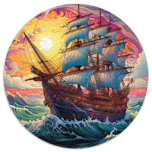 Puzzle 1000 Teile für Erwachsene, Galaxie-Piratenschiff, Papierpuzzle, Denksportaufgabe, Spiel für Erwachsene, interaktive Familienaktivität (67,5 x 67,5 cm) von XHAXING