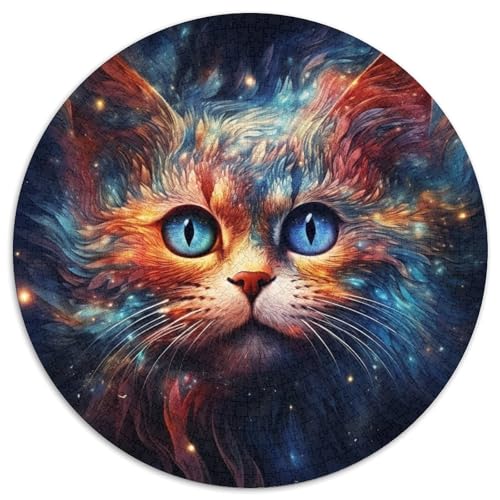 Puzzle 1000 Teile für Erwachsene, Galaxy Cats, Papierpuzzle, Denksportaufgabe, Spiel für Erwachsene, interaktive Familienaktivität (67,5 x 67,5 cm) von XHAXING