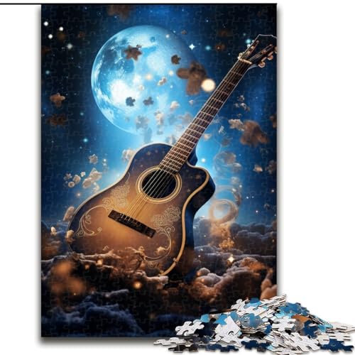 Puzzle 1000 Teile für Erwachsene, Galaxy-Gitarren-Puzzle aus Pappe, Familienaktivitätsspiel, Heimdekoration, Wandkunst, 1000 Teile(26x38cm) von XHAXING