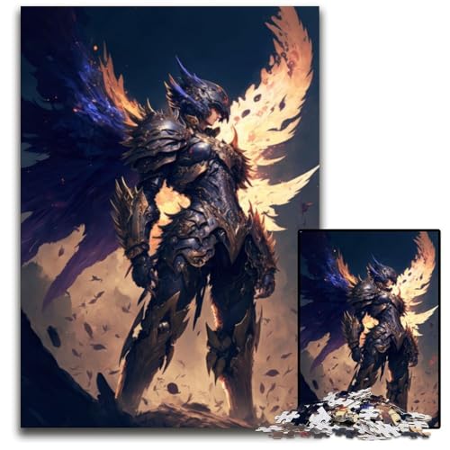 Puzzle 1000 Teile für Erwachsene, Himmlischer Krieger, Unmögliches Puzzle für Erwachsene, Geburtstagsgeschenkidee, Herausforderndes Denkspiel, 26x38cm Puzzle 1000 Teile für Erwachsene, Himmlischer Krieger, Unmögliches Puzzle für Erwachsene, Geburtstagsgeschenkidee, Herausforderndes Denkspiel, 26x38cm von XHAXING