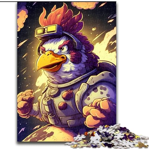 Puzzle 1000 Teile für Erwachsene, Hühner-Supernaturalismus-Puzzles aus Holz, anspruchsvolles DIY-Denkspiel, interaktives Familienspiel, 1000 Teile(50x75cm) von XHAXING