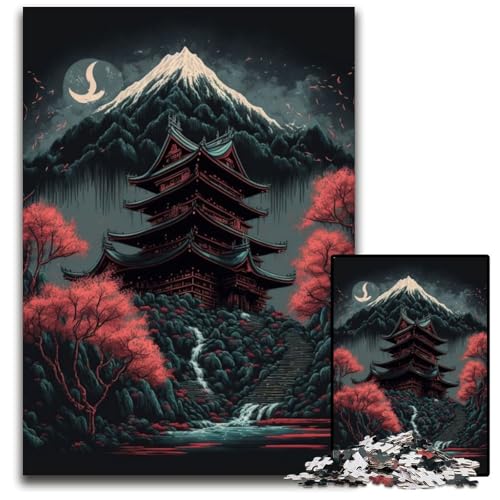 Puzzle 1000 Teile für Erwachsene, Japanischer Schrein, Unmögliches Puzzle für Erwachsene, Geburtstagsgeschenkidee, Herausforderndes Denkspiel, 26x38cm Puzzle 1000 Teile für Erwachsene, Japanischer Schrein, Unmögliches Puzzle für Erwachsene, Geburtstagsgeschenkidee, Herausforderndes Denkspiel, 26x38cm von XHAXING
