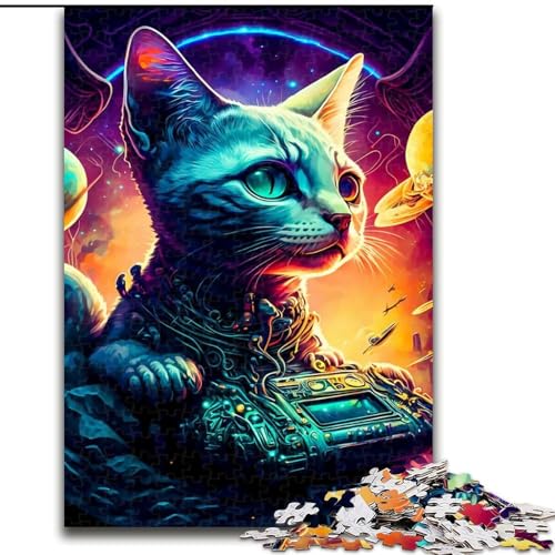 Puzzle 1000 Teile für Erwachsene, Katzen-Puzzle aus Pappe, anspruchsvolles Denkspiel für Teenager, unterhaltsames interaktives Spiel für die ganze Familie, 1000 Teile(26x38cm) von XHAXING