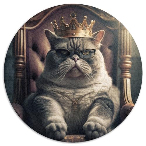 Puzzle 1000 Teile für Erwachsene, King Cat, Papierpuzzle für Reiseliebhaber und Paare, anspruchsvolles Spielzeug (Größe 67,5 x 67,5 cm) von XHAXING