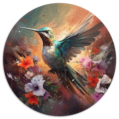 Puzzle 1000 Teile für Erwachsene, Kolibri-Papierpuzzle für Reiseliebhaber und Paare, anspruchsvolles Spielzeug (Größe 67,5 x 67,5 cm) von XHAXING