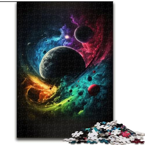 Puzzle 1000 Teile für Erwachsene, Kollaps der Planeten, Puzzle aus Holz, Geburtstage, Feiertage und Heimdekoration, 1000 Teile(50x75cm) von XHAXING