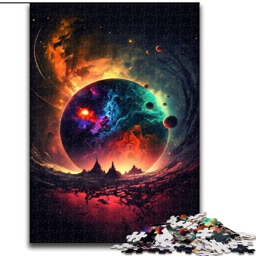 Puzzle 1000 Teile für Erwachsene, Kollaps der Planeten, Puzzle aus Pappe, anspruchsvolles Denkspiel für Teenager, unterhaltsames interaktives Spiel für die ganze Familie, 1000 Teile(26x38cm) von XHAXING