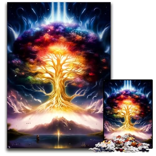 Puzzle 1000 Teile für Erwachsene, Kosmischer Lebensbaum, Puzzle für Erwachsene, Denkspiel für Teenager, 50x75cm Puzzle 1000 Teile für Erwachsene, Kosmischer Lebensbaum, Puzzle für Erwachsene, Denkspiel für Teenager, 50x75cm von XHAXING