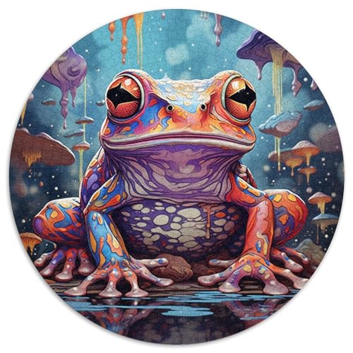 Puzzle 1000 Teile für Erwachsene, Kunst, Tier, Frosch, Papppuzzle, anspruchsvolles Denkspiel für Teenager, Spaß für den Spieleabend mit der Familie (67,5 x 67,5 cm) von XHAXING