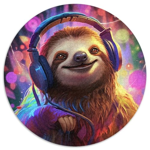 Puzzle 1000 Teile für Erwachsene, Kunst-Faultier, schwierige Puzzles für Erwachsene, anspruchsvolles Denkspiel – entspannendes Spielzeug für Teenager (Größe 67,5 x 67,5 cm) von XHAXING