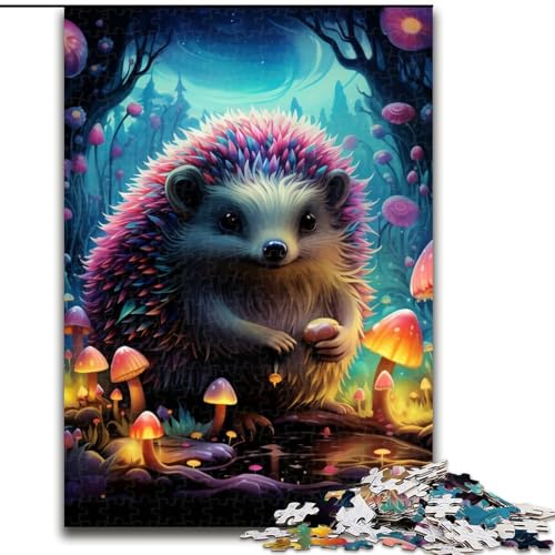 Puzzle 1000 Teile für Erwachsene, Kunst-Igel-Puzzle aus Pappe, anspruchsvolles Denkspiel für Teenager, unterhaltsames interaktives Spiel für die ganze Familie, 1000 Teile(26x38cm) von XHAXING