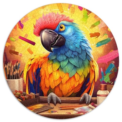 Puzzle 1000 Teile für Erwachsene, Kunst-Papagei-Puzzles für Erwachsene, pädagogisches Denkspiel, künstlerische Heim- und Bürodekoration, ab 14 Jahren (Größe 67,5 x 67,5 cm) von XHAXING