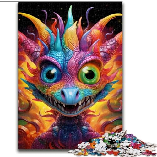 Puzzle 1000 Teile für Erwachsene, Kunst-Puzzle mit fliegenden Drachen aus Holz, anspruchsvolles Denkspiel für Teenager, perfekt als Heimdekoration oder Geschenk, 1000 Stück(50x75cm) von XHAXING