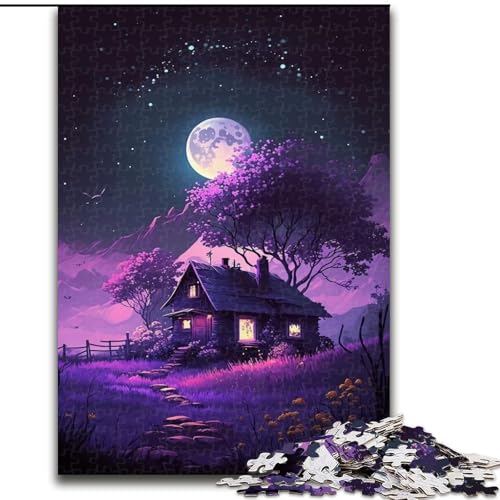 Puzzle 1000 Teile für Erwachsene, Lavendelhaus-Puzzle aus Pappe, anspruchsvolles Denkspiel für Teenager, perfekt als Heimdekoration oder Geschenk, 1000 Stück(26x38cm) von XHAXING