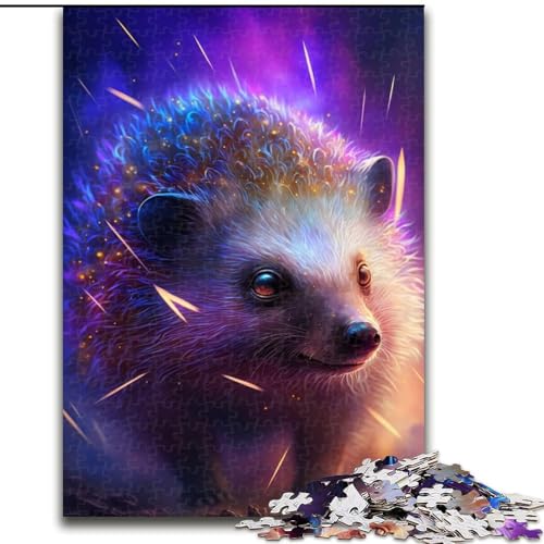 Puzzle 1000 Teile für Erwachsene, Lightning Hedgehog Puzzle aus Holz, schwieriges Denkspiel für Jugendliche, 1000 Teile(50x75cm) von XHAXING