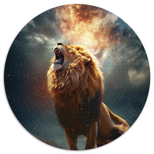 Puzzle 1000 Teile für Erwachsene, Löwe, schwierige Puzzles für Erwachsene, anspruchsvolles Denkspiel – entspannendes Spielzeug für Teenager (Größe 67,5 x 67,5 cm) von XHAXING