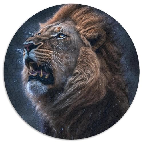 Puzzle 1000 Teile für Erwachsene, Löwe, schwierige Puzzles für Erwachsene, anspruchsvolles Denkspiel – entspannendes Spielzeug für Teenager (Größe 67,5 x 67,5 cm) von XHAXING