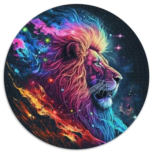 Puzzle 1000 Teile für Erwachsene, Löwen-Puzzle für Erwachsene, pädagogisches Denkspiel, künstlerische Heim- und Bürodekoration, ab 14 Jahren (Größe 67,5 x 67,5 cm) von XHAXING