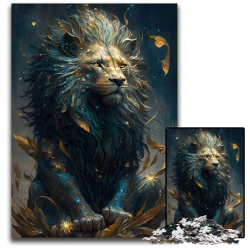 Puzzle 1000 Teile für Erwachsene, Löwen-Puzzles für Erwachsene, Denkspiel für Teenager, 50x75cm von XHAXING
