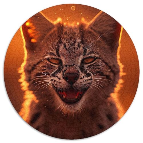 Puzzle 1000 Teile für Erwachsene, Luchs-Papierpuzzle, Denksportaufgabe, Spiel für Erwachsene, interaktive Familienaktivität (67,5 x 67,5 cm) von XHAXING