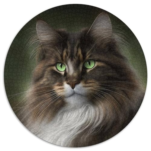 Puzzle 1000 Teile für Erwachsene, Maine-Coon-Papierpuzzle für Reiseliebhaber und Paare, anspruchsvolles Spielzeug (Größe 67,5 x 67,5 cm) von XHAXING