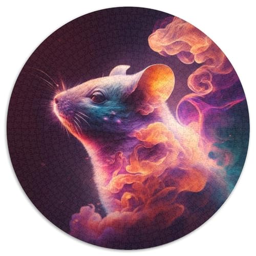 Puzzle 1000 Teile für Erwachsene, Mausnebel-Puzzles für Erwachsene, pädagogisches Denkspiel, künstlerische Heim- und Bürodekoration, ab 14 Jahren (Größe 67,5 x 67,5 cm) von XHAXING