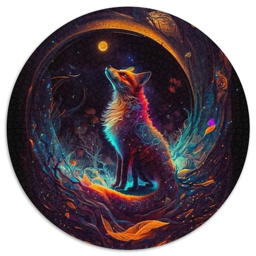 Puzzle 1000 Teile für Erwachsene, Mythischer Fuchs, Schwierige Puzzles für Erwachsene, Herausforderndes Denkspiel – Entspannendes Spielzeug für Teenager (Größe 67,5 x 67,5 cm) von XHAXING