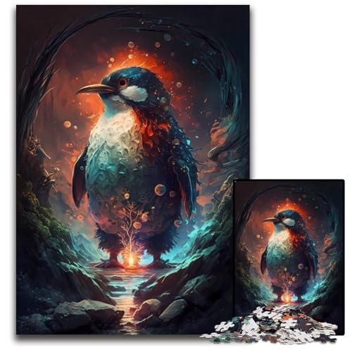 Puzzle 1000 Teile für Erwachsene, Pinguin, Unmögliches Puzzle für Erwachsene, Geburtstagsgeschenkidee, Herausforderndes Denkspiel, 50x75cm Puzzle 1000 Teile für Erwachsene, Pinguin, Unmögliches Puzzle für Erwachsene, Geburtstagsgeschenkidee, Herausforderndes Denkspiel, 50x75cm von XHAXING