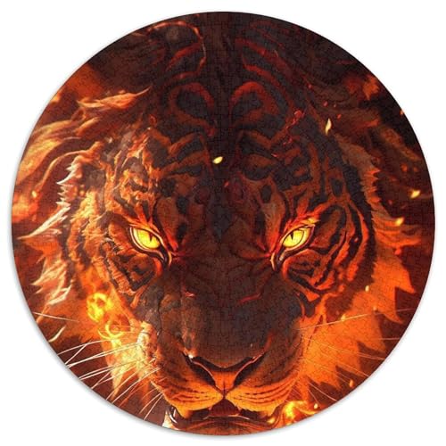 Puzzle 1000 Teile für Erwachsene, Rote Tiger, Puzzles für Erwachsene, DIY-Heimdekoration, Denksportspiel für Teenager (Größe 67,5 x 67,5 cm) von XHAXING